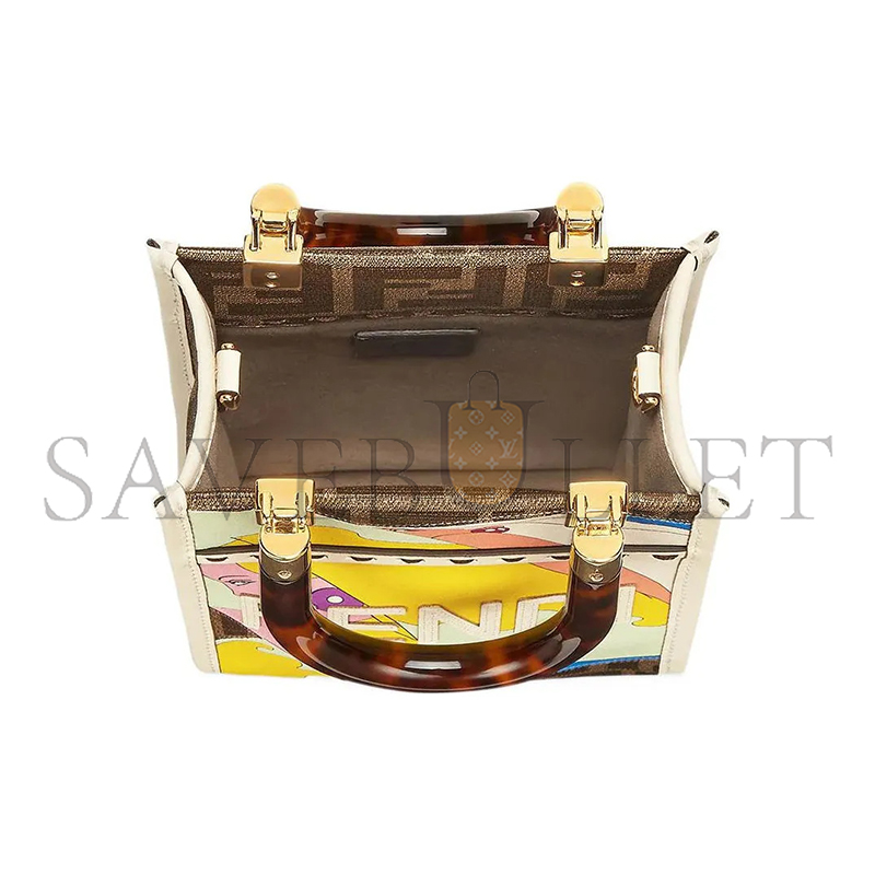 FENDI MINI SUNSHINE SHOPPER TOTE CROSSBODY BAG 8BS051AJH9F1HDV (18*13*6.5cm)